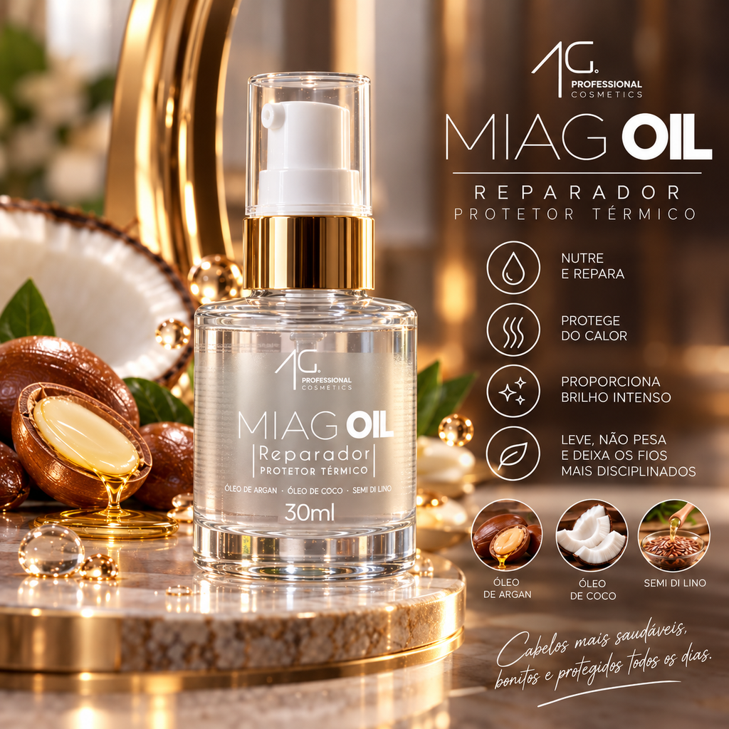 MIAG Oil – Reparador | Protetor Térmico 30ml