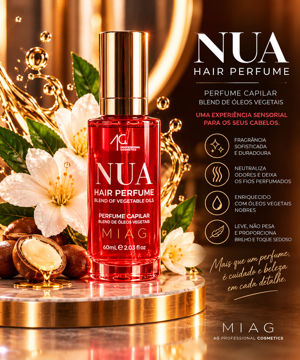 Perfume capilar Nua